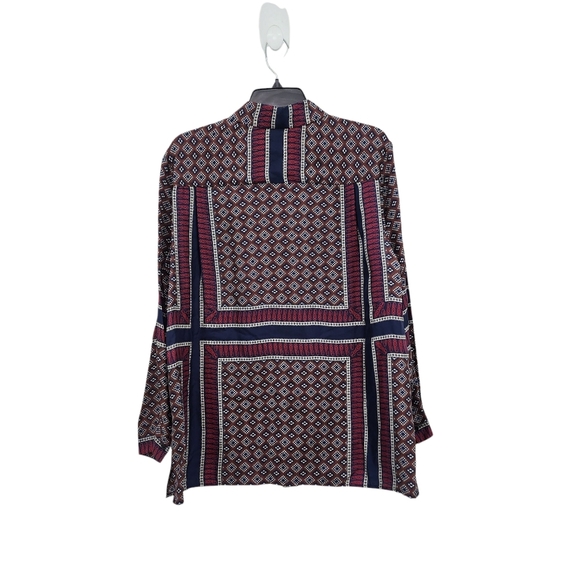 Sandro Women's 100% Silk Long Sleeve Loane Printed Shirt - Picture 5 of 9